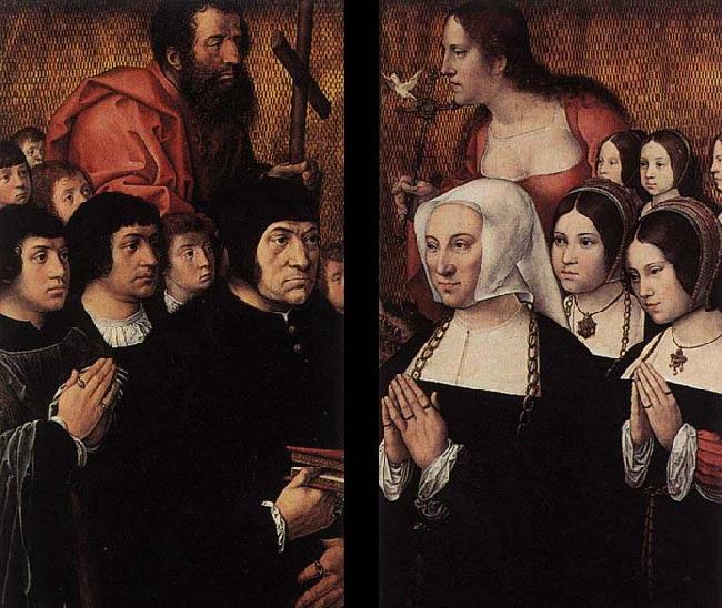 Barend van Orley Haneton Triptych oil painting picture